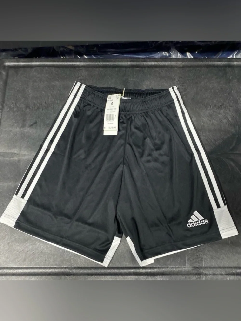 Y2K Adidas Men’s Tastigo 19 Shorts Climalite Soccer Black/White Small NWT DP3246